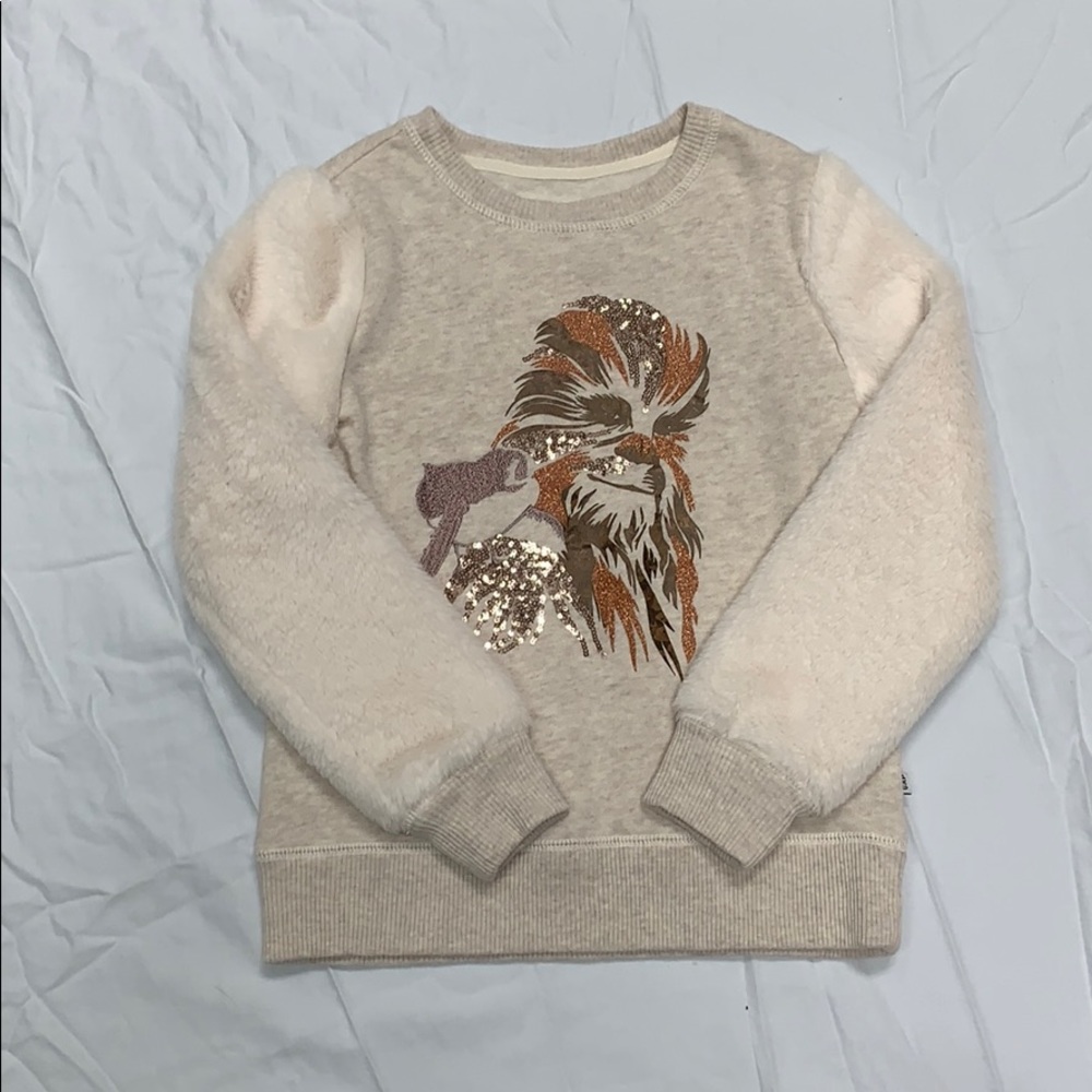 Adorable Chewbacca and pork Star Wars gap shirt